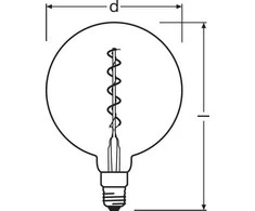 Osram LED lemputė Vintage 1906© LED 28 5 W/2000K E27