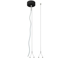 LED linijinio šviestuvo LINEAR INDIVILED pakabinimo rinkinys, juodas
