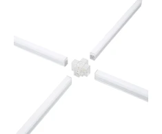LED linijinio šviestuvo X formos sujungimas LEDBAR, baltas