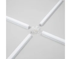 LED linijinio šviestuvo X formos sujungimas LEDBAR, baltas