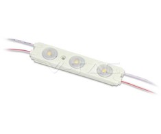 LED Modulis 1.5W, 3SMD, IP67, SMD2835, raudona šviesos spalva