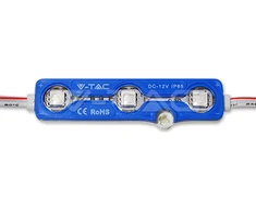 V-tac LED Modulis 3SMD, IP67, SMD5050, mėlyna šviesos spalva