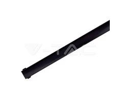 V-tac LED paviršinis profilis, juodas, 2m, su dangteliu ir montavimo priedais