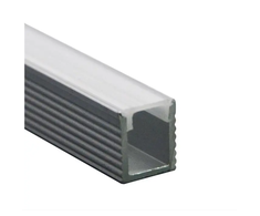 V-tac LED paviršinis profilis, sidabro sp., 2m, su dangteliu ir montavimo priedais