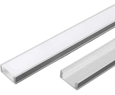 V-tac LED paviršinis profilis su dangteliu ir montavimo priedais, sidabro sp., 2m