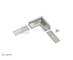 LED profilio juostos CORNER10 kampinis sujungimas L, baltas