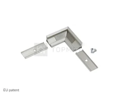 LED profilio juostos CORNER10 kampinis sujungimas L, anoduotas