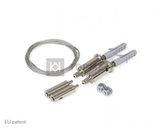 Bikuva.lt LED profilio pakabinimo elementas 1500mm, 2vnt. komplektas