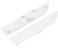LED profilio SKIRT10 užbaigimai, baltos sp, 2vnt.