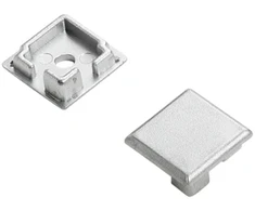 LED profilio užbaigimai DORIK, sidabro sp., 2vnt.