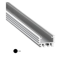 LED profilis INFERNO, juodas, 2m