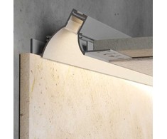 LED profilis PRF172SET, baltas, 3m, su dangteliu ir užbaigimais