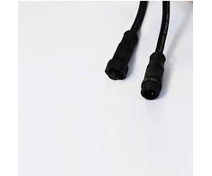 LED sieninio šviestuvo MALE-FEMALE jungtis, juoda, 24V, IP66, CNCTR4