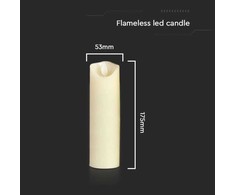 V-tac LED stalo šviestuvas - žvakė, 53x175mm, 2700K, su baterija