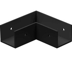 Linijinės sistemos NOVO bėgelio kampinis sujungimas, juodas, IP65, 02/1215