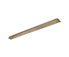 Pakabinamas šviestuvas Ideal Lux Tvirtinimo Elementas Rosone Lineare 5 Luci Ottone Brunito