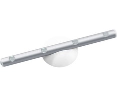 Lubinis šviestuvas 0,6W LED paviršinis šviestuvas LEDSTIXX, sidabro sp., 6500K, su baterija