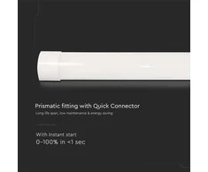 Lubinis šviestuvas V-tac 10W LED linijinis šviestuvas, 30cm, baltas, 6500K