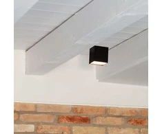 Lubinis šviestuvas Ideal Lux 10W LED lubinis paviršinis šviestuvas KUBIKO, juodas, 3000K, 303314