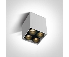 Lubinis šviestuvas 10W LED paviršinis šviestuvas, baltas, 3000K, 12406C/W/W