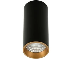 Lubinis šviestuvas 12W LED paviršinis šviestuvas MOLDES BIG, juodos/aukso sp., 3000K