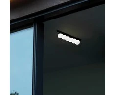 Lubinis šviestuvas Ideal Lux 12W LED paviršinis šviestuvas PING PONG, juodas, 3000K, 313283