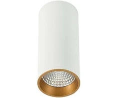 Lubinis šviestuvas 12W LED paviršinis šviestuvas MOLDES BIG, baltos/aukso sp., 3000K
