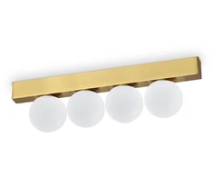 Lubinis šviestuvas Ideal Lux 12W LED paviršinis šviestuvas PING PONG, žalvario sp., 3000K, 328249