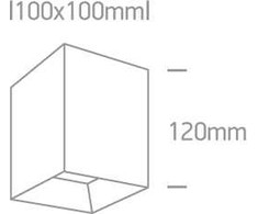 Lubinis šviestuvas 15W LED paviršinis šviestuvas, baltas, 3000K, 12115HA/W/W