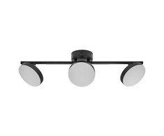 Lubinis šviestuvas 16W LED paviršinis šviestuvas SPOT MOON, juodas, 3000K