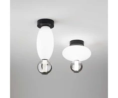 Lubinis šviestuvas Ideal Lux 18W LED paviršinis šviestuvas LUMIERE, baltos/juodos sp., 3000K, 314228