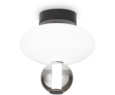 Lubinis šviestuvas Ideal Lux 18W LED paviršinis šviestuvas LUMIERE, baltos/juodos sp., 3000K, 314228