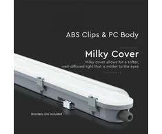 Lubinis šviestuvas Samsung 18W LED šviestuvas T8, 60cm, 4000K, pieno spalvos dangtelis