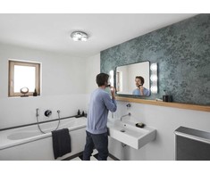 Lubinis šviestuvas 18W paviršinis vonios šviestuvas, sidabro sp., 3000-6500K, išmanus+WiFi valdymas