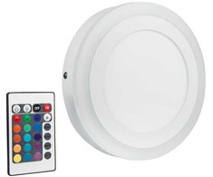 Lubinis šviestuvas Ledvance 19W šviestuvas su nuotoliniu valdymu LED COLOR + Baltas RD, baltas, 3000K