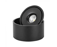 Lubinis šviestuvas V-tac 20W LED paviršinis šviestuvas, juodas, 3000-6400K