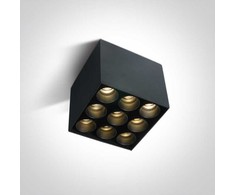 Lubinis šviestuvas 20W LED paviršinis šviestuvas, juodas, 3000K, 12906C/B/W
