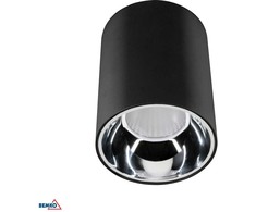 Lubinis šviestuvas Bemko 20W LED paviršinis šviestuvas MAFED, juodas, 3000K, IP44/IP20