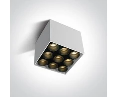 Lubinis šviestuvas Bikuvalt 20W LED paviršinis šviestuvas, baltas, 3000K, 12906C/W/W