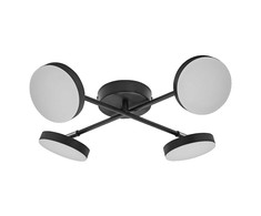Lubinis šviestuvas 21W LED paviršinis šviestuvas SPOT MOON, juodas, 3000K