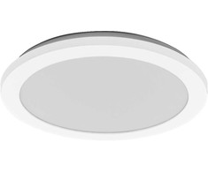 Lubinis šviestuvas 22W LED paviršinis vonios šviestuvas ORBIS DISC, baltas, 3000/4000K, IP44