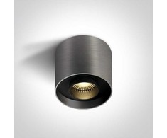 Lubinis šviestuvas 22W paviršinis šviestuvas, metalo pilkos sp., 3000K, 12122D/MG/W