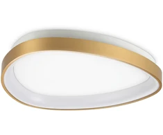 Lubinis šviestuvas Ideal Lux 24W LED paviršinis šviestuvas GEMINI, žalvario sp., 3000K, 328034