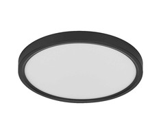Lubinis šviestuvas 24W LED paviršinis šviestuvas ESSENTIAL ORBIS, juodas, 3000K