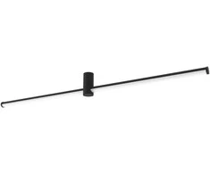 Lubinis šviestuvas Viokef 24W LED paviršinis šviestuvas LONGO, juodas, 3000K, 4279300