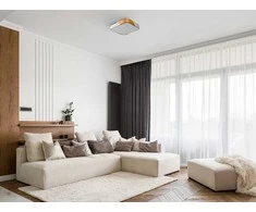 24W LED paviršinis šviestuvas SANTER, medžio/baltos sp., 3000K