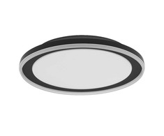 Lubinis šviestuvas 24W LED paviršinis šviestuvas ORBIS PEDERSON, juodas, 3000K