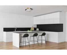 Lubinis šviestuvas 24W LED paviršinis šviestuvas SANTER, medžio/baltos/juodos sp., 3000K