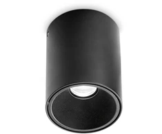 Lubinis šviestuvas Ideal Lux 25W LED paviršinis šviestuvas NITRO, juodas, 3000K, 322711