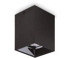 Lubinis šviestuvas Ideal Lux 25W LED paviršinis šviestuvas NITRO, juodas, 3000K, 319582